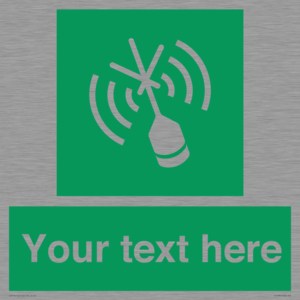 Custom sign safe condition Emergency position beacon